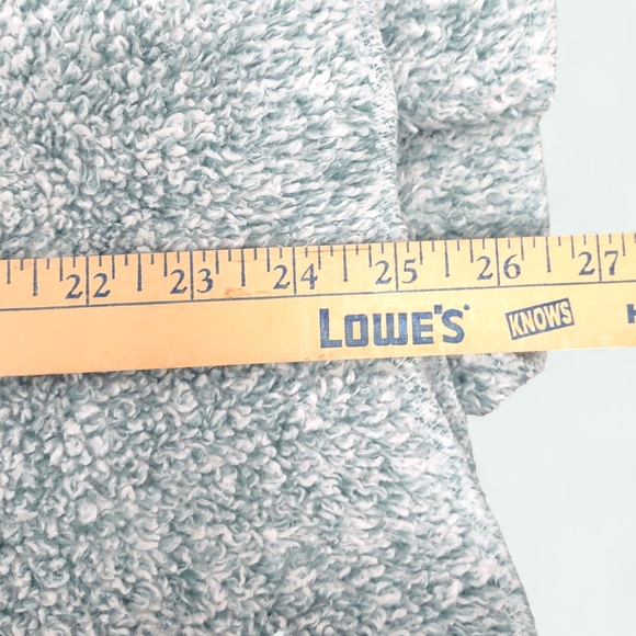 Hugs from Soft Surroundings Cozy Plush Blue-Green Single-Button Cardigan OSFA - Picture 14 of 14